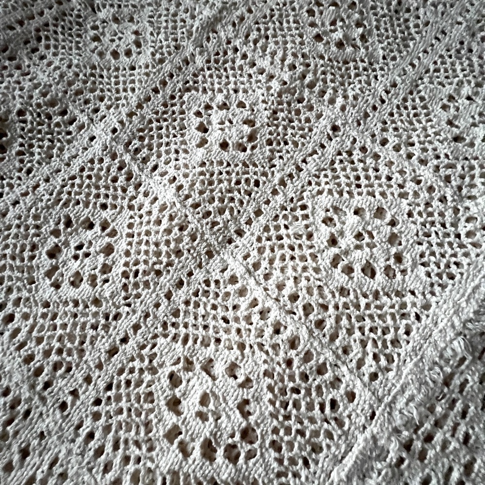 Gorgeous Cotton Round Crochet Table Cloth from Spain